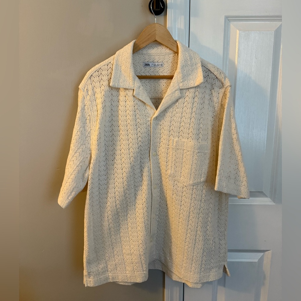 Zara Short Sleeve Knit Shirt